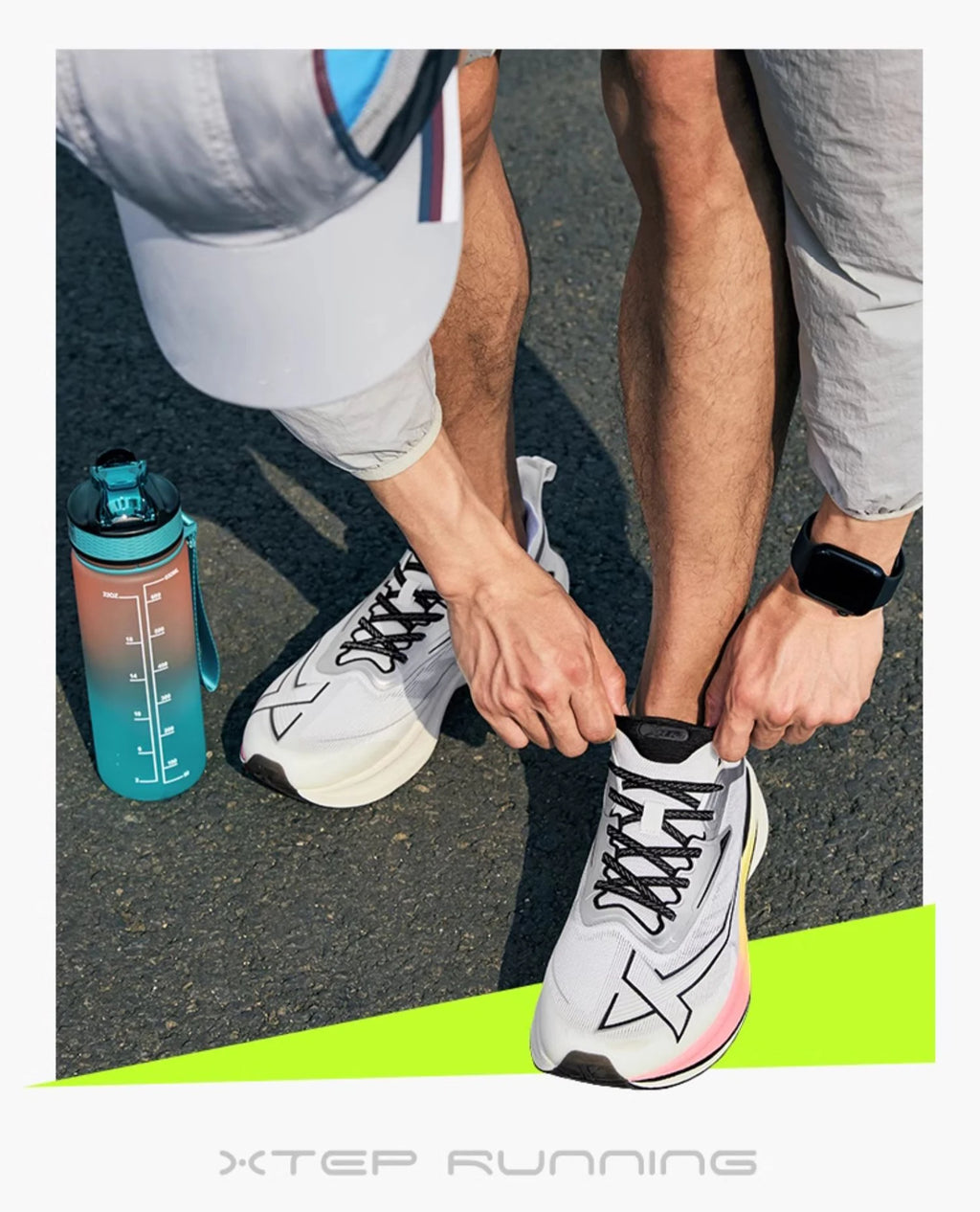 Chaussures Running Homme Xtep 2000KM 2.0 – Marathon, Absorption Chocs TPU