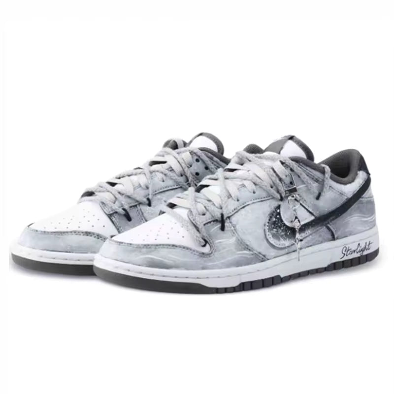 Sneakers Personnalisées Homme Nike Dunk Drippy Lunar Deity – Peintes à la Main